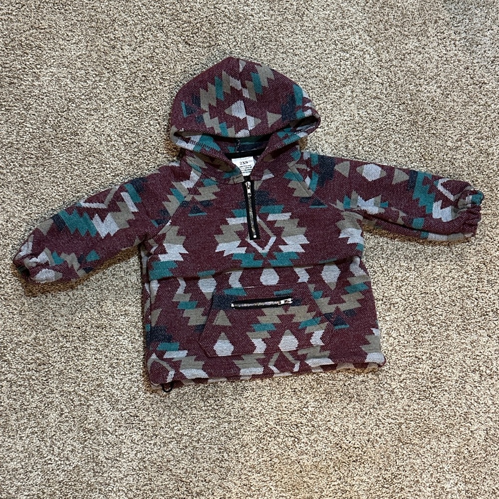 Boutique Aztec Patterned Kids Hoodie